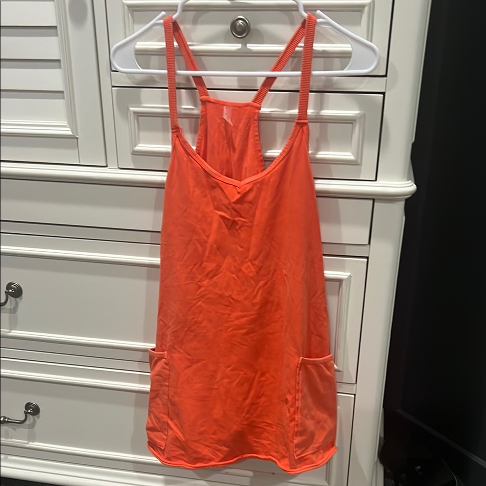 NWOT Hot Shot Mini Dress XS Orange